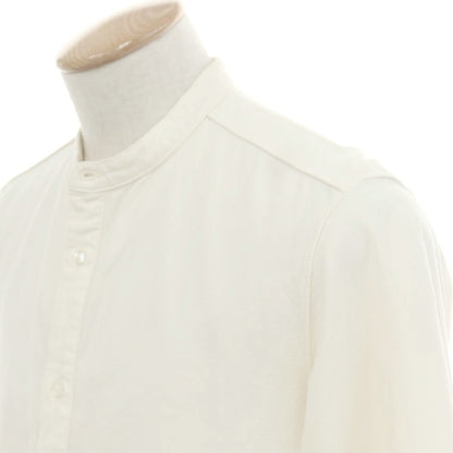 [Used] ORGUEIL Oxford cotton band collar shirt, off-white [38] [Condition rank B] [Men&