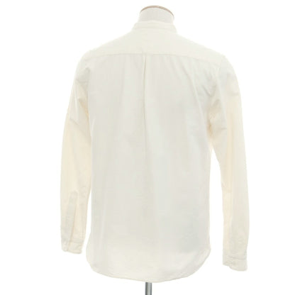 [Used] ORGUEIL Oxford cotton band collar shirt, off-white [38] [Condition rank B] [Men&