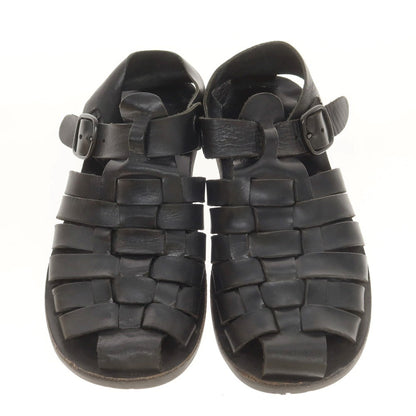 [Used] ZEUS Leather Sandals Black [39] [Condition Rank C] [Men&