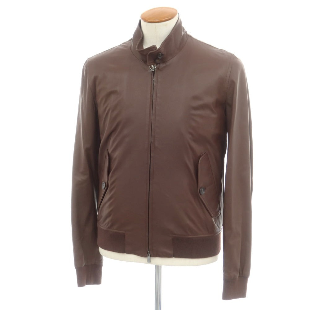 【新品アウトレット】アール ヴィ エル rvl ナッパレザー スイングトップブルゾン ブラウン【 48 】【 状態ランクN- 】【 メンズ 】