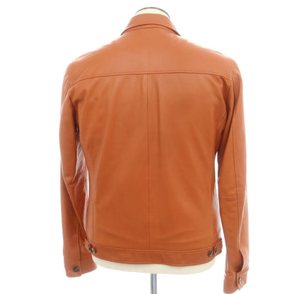【中古】アール ヴィ エル rvl ナッパレザー ジップアップブルゾン オレンジブラウン【 50 】【 状態ランクB 】【 メンズ 】