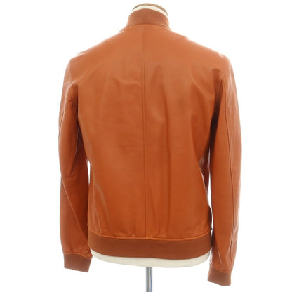 【中古】アール ヴィ エル rvl ナッパレザー ジップアップブルゾン オレンジブラウン【 48 】【 状態ランクN 】【 メンズ 】