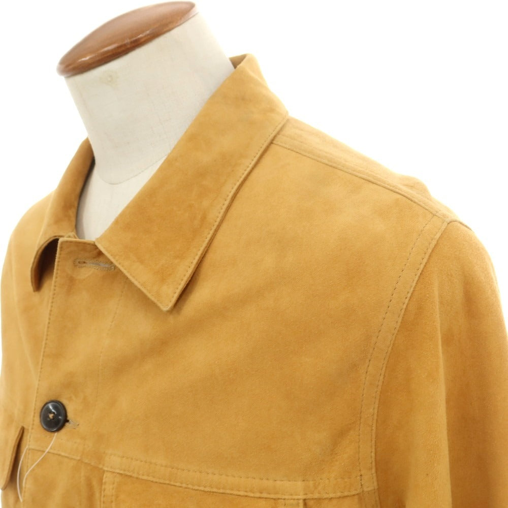 【新品アウトレット】アール ヴィ エル rvl スエードレザー トラッカージャケット ブルゾン キャメル【 48 】【 状態ランクN- 】【 メンズ 】