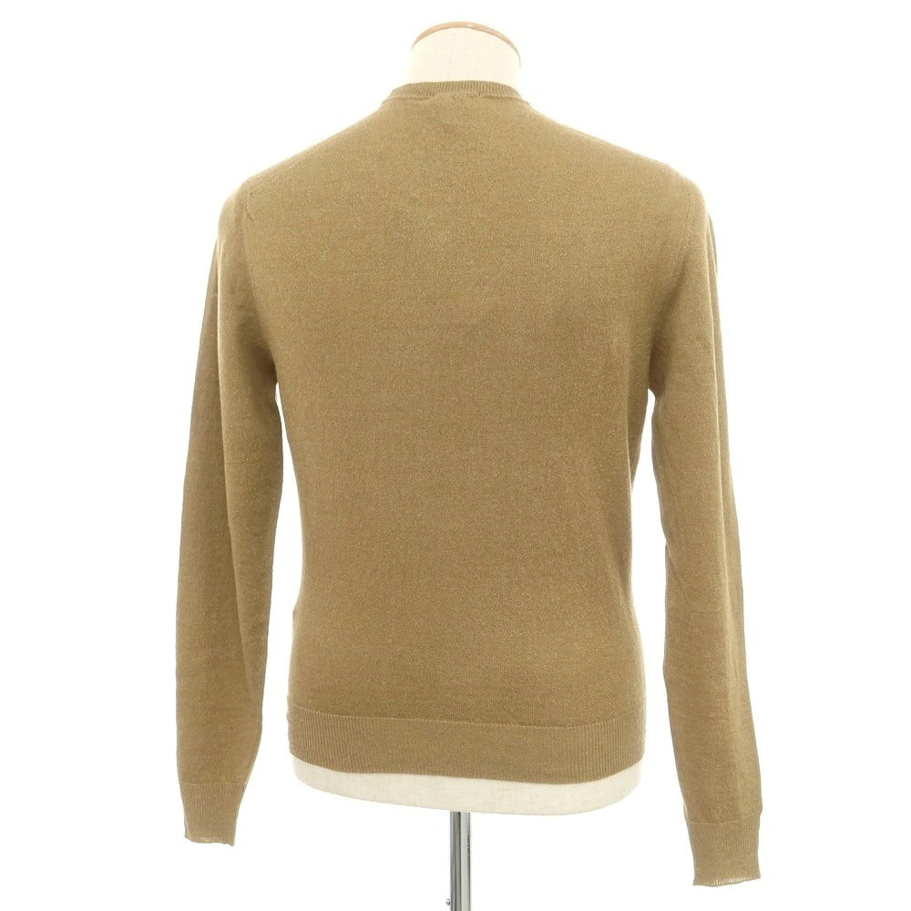 [New] Drumohr Linen Polyester Crew Neck Pullover Knit Light Brown [42] [Condition Rank N] [Men&