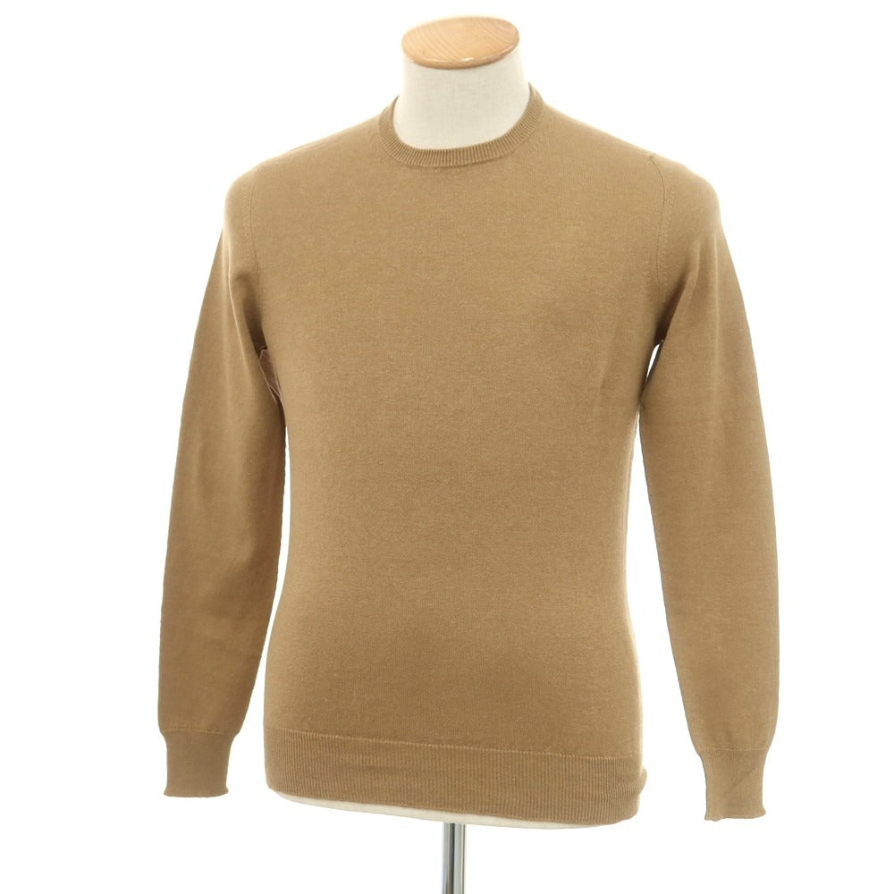 [New] Drumohr Linen Polyester Crew Neck Pullover Knit Light Brown [42] [Condition Rank N] [Men&