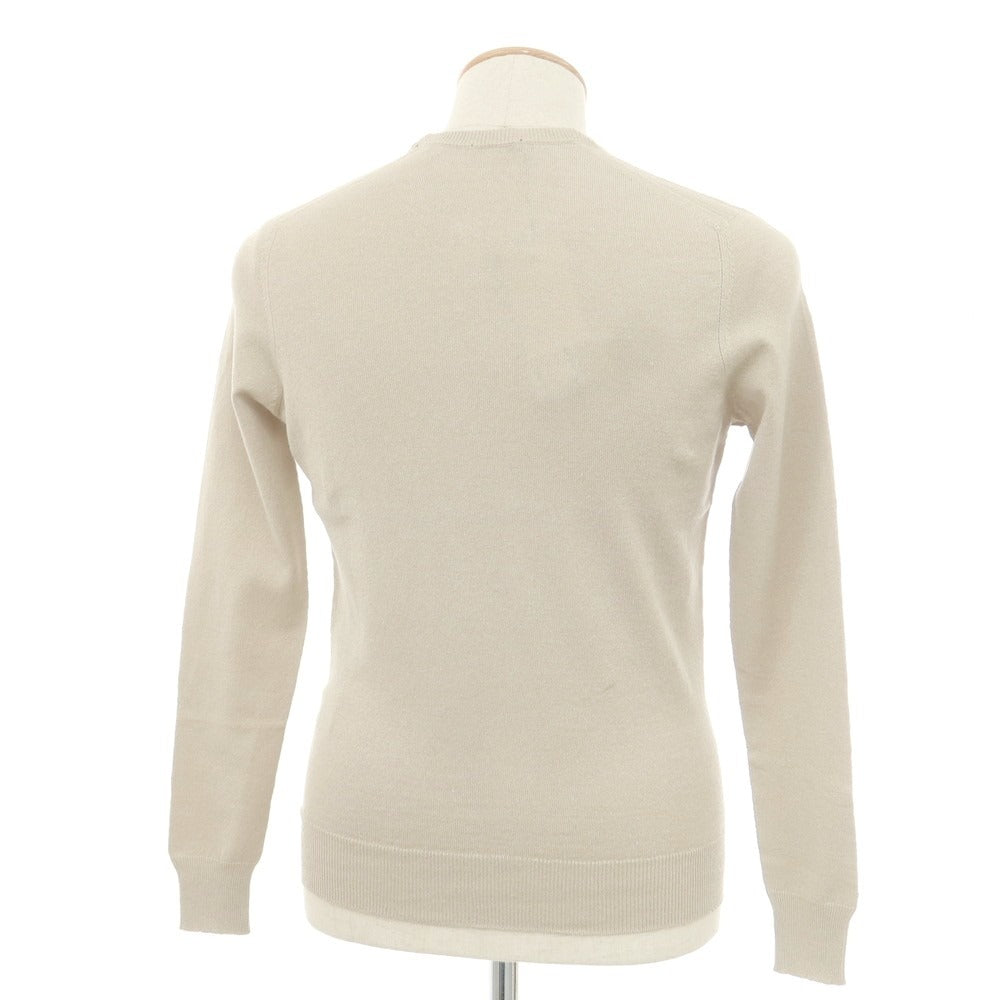 [New] Drumohr Linen Polyester Crew Neck Pullover Knit Sand Beige [44] [Condition Rank N] [Men&