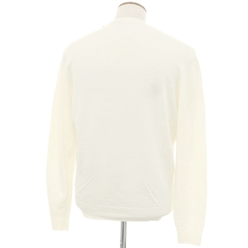 [New] Drumohr Linen Polyester Crew Neck Pullover Knit Ivory [48] [Condition Rank N] [Men&