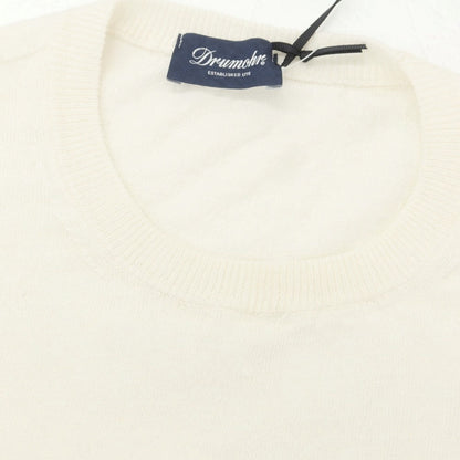 [New] Drumohr Linen Polyester Crew Neck Pullover Knit Ivory [48] [Condition Rank N] [Men&