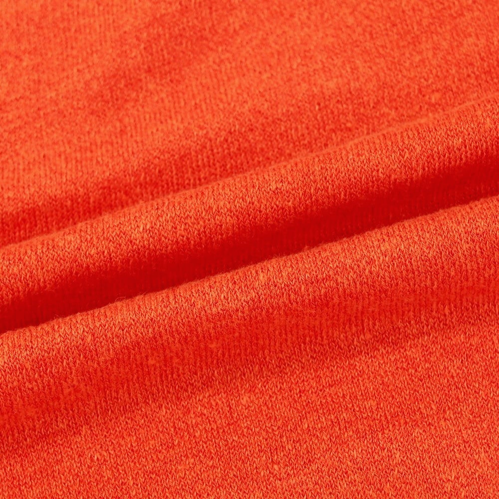 [New] Drumohr Linen Polyester Crew Neck Pullover Knit Orange [48] [Condition Rank N] [Men&
