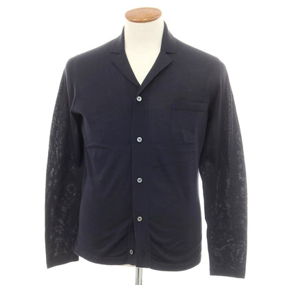 [New] Drumohr High Gauge Cotton Knit Cardigan Dark Navy [46] [Condition Rank N] [Men&