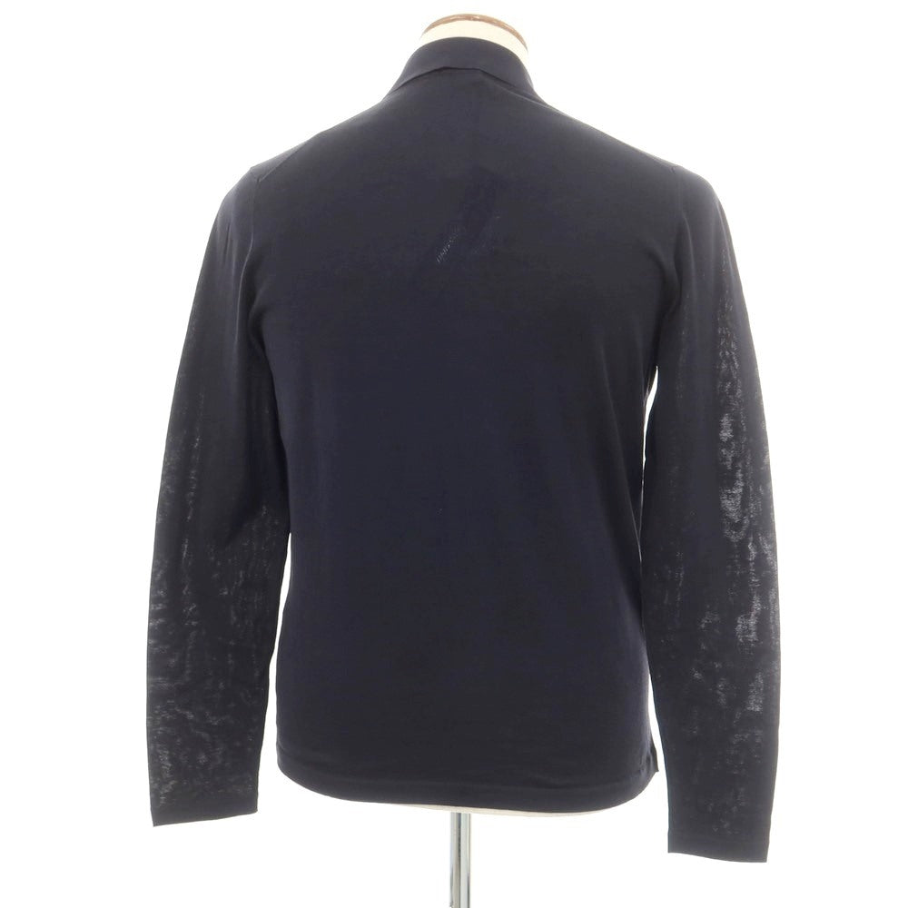 [New] Drumohr High Gauge Cotton Knit Cardigan Dark Navy [46] [Condition Rank N] [Men&