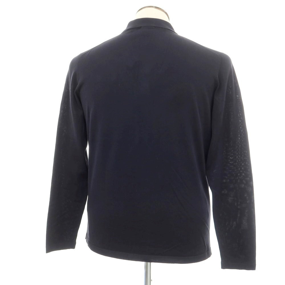 [New] Drumohr High Gauge Cotton Knit Cardigan Dark Navy [48] [Condition Rank N] [Men&