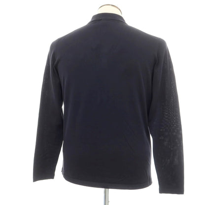 [New] Drumohr High Gauge Cotton Knit Cardigan Dark Navy [48] [Condition Rank N] [Men&