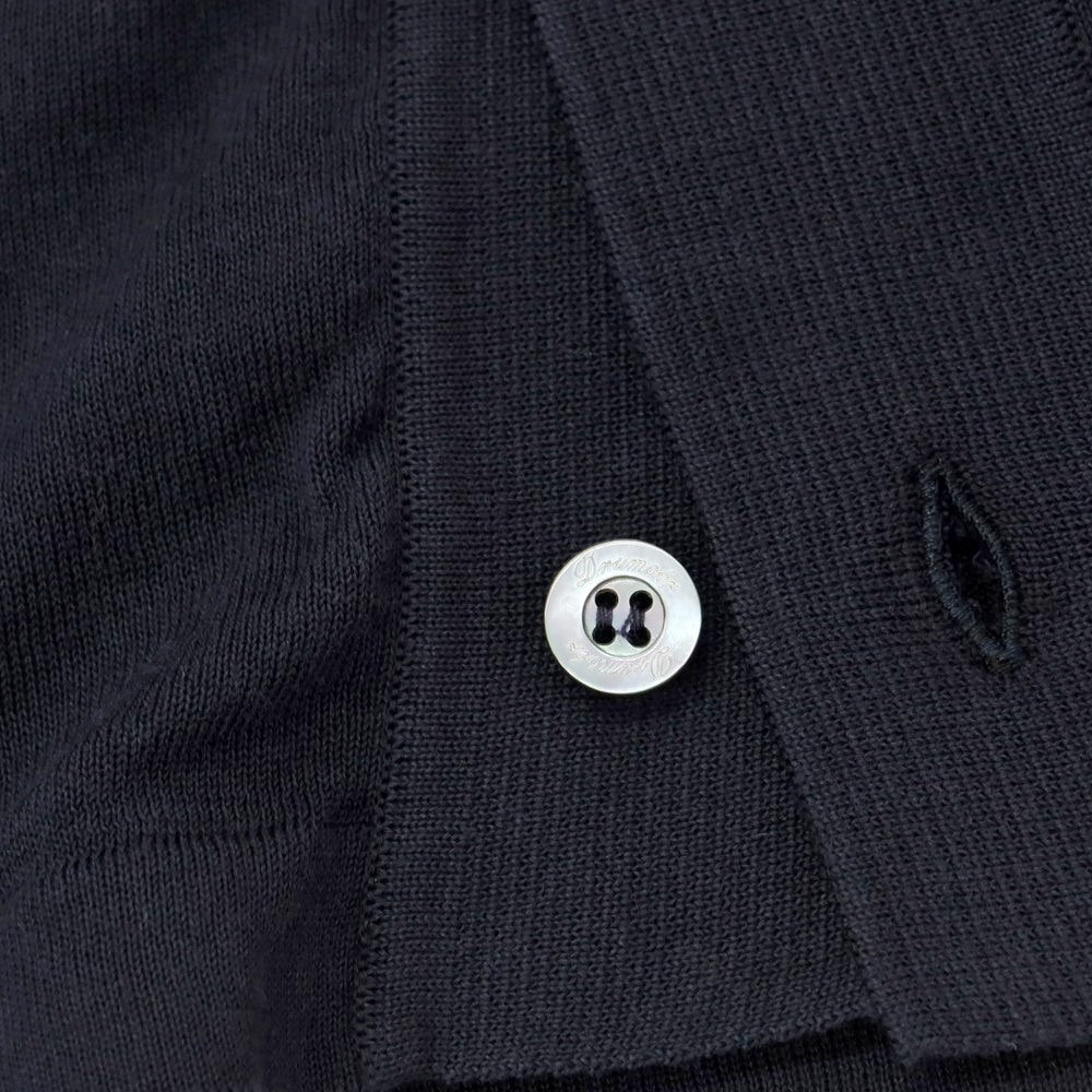 [New] Drumohr High Gauge Cotton Knit Cardigan Dark Navy [48] [Condition Rank N] [Men&