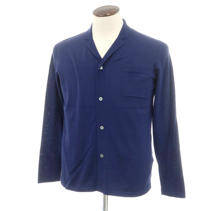 [New] Drumohr High Gauge Cotton Knit Cardigan Navy Blue [48] [Condition Rank N] [Men&