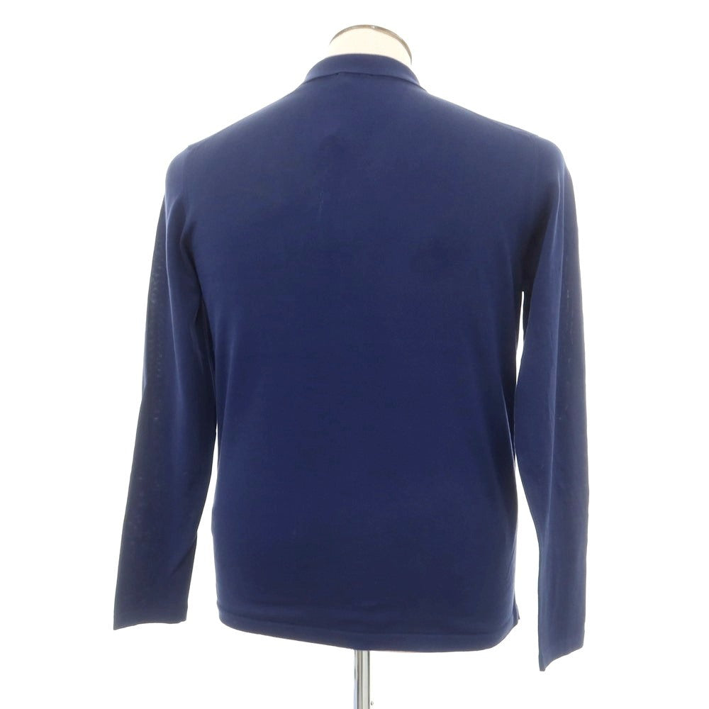 [New] Drumohr High Gauge Cotton Knit Cardigan Navy Blue [48] [Condition Rank N] [Men&