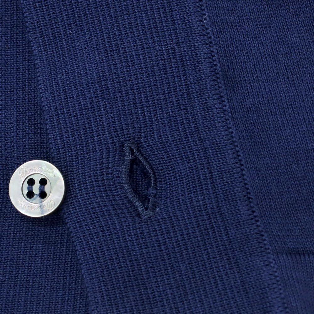 [New] Drumohr High Gauge Cotton Knit Cardigan Navy Blue [48] [Condition Rank N] [Men&