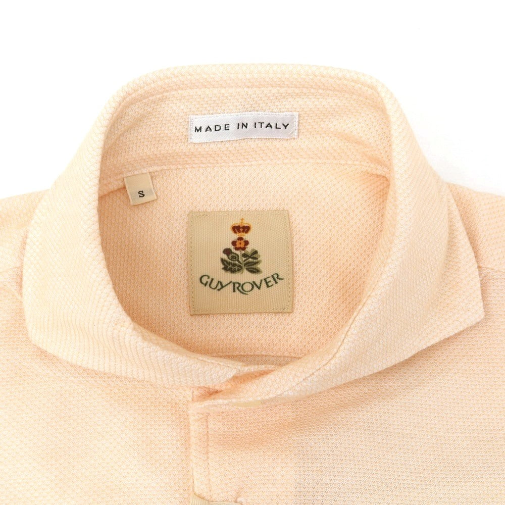 [New] GUY ROVER Cotton Horizontal Collar Short Sleeve Polo Shirt Light Orange [S] [Condition Rank N] [Men&