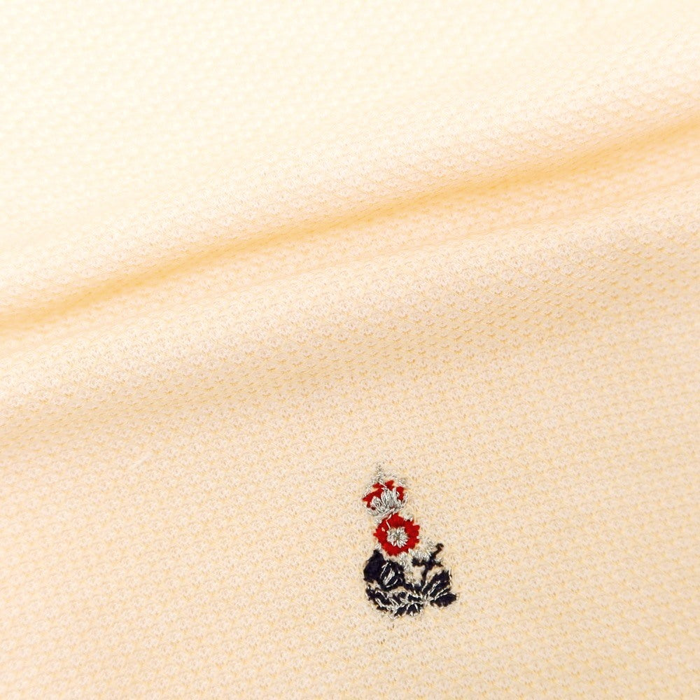 [New] GUY ROVER Cotton Horizontal Collar Short Sleeve Polo Shirt Light Orange [S] [Condition Rank N] [Men&