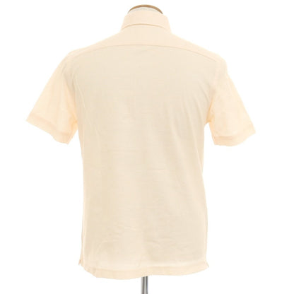 [New] GUY ROVER Cotton Horizontal Collar Short Sleeve Polo Shirt Light Orange [M] [Condition Rank N] [Men&