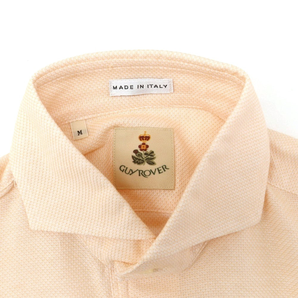 [New] GUY ROVER Cotton Horizontal Collar Short Sleeve Polo Shirt Light Orange [M] [Condition Rank N] [Men&