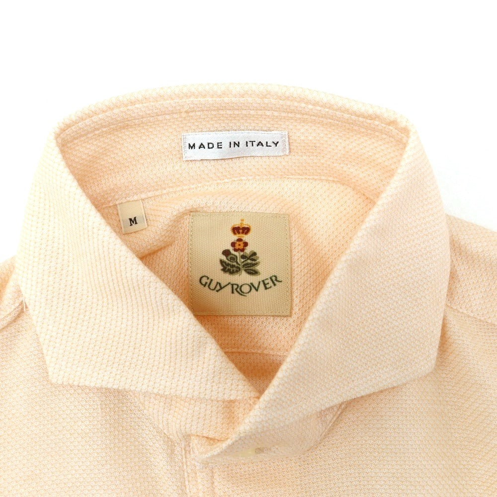 [New] GUY ROVER Cotton Horizontal Collar Short Sleeve Polo Shirt Light Orange [M] [Condition Rank N] [Men&