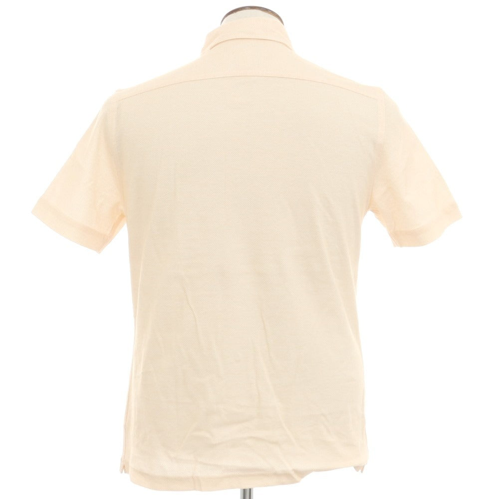 [New] GUY ROVER Cotton Horizontal Collar Short Sleeve Polo Shirt Light Orange [L] [Condition Rank N] [Men&
