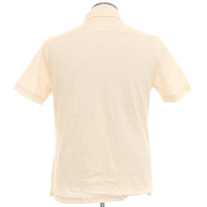 [New] GUY ROVER Cotton Horizontal Collar Short Sleeve Polo Shirt Light Orange [L] [Condition Rank N] [Men&