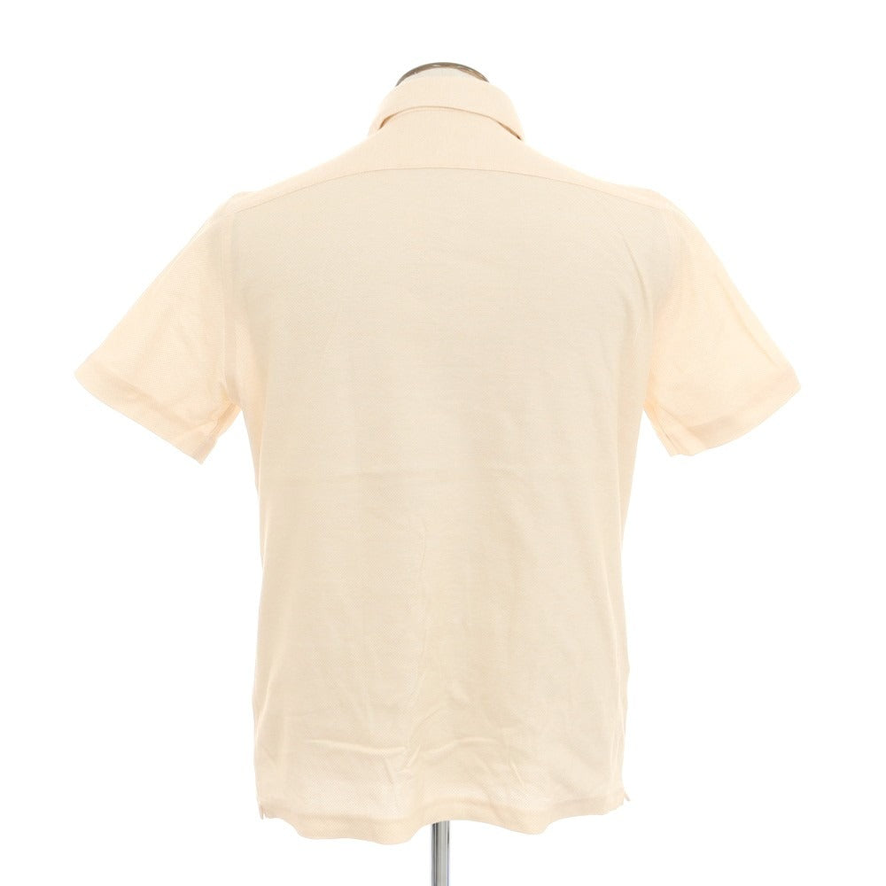 [New] GUY ROVER Cotton Horizontal Collar Short Sleeve Polo Shirt Light Orange [XL] [Condition Rank N] [Men&