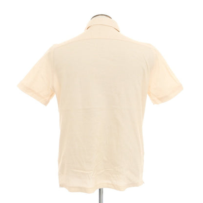 [New] GUY ROVER Cotton Horizontal Collar Short Sleeve Polo Shirt Light Orange [XL] [Condition Rank N] [Men&