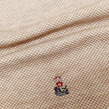 [New] GUY ROVER Cotton Horizontal Collar Short Sleeve Polo Shirt Light Brown [L] [Condition Rank N] [Men&