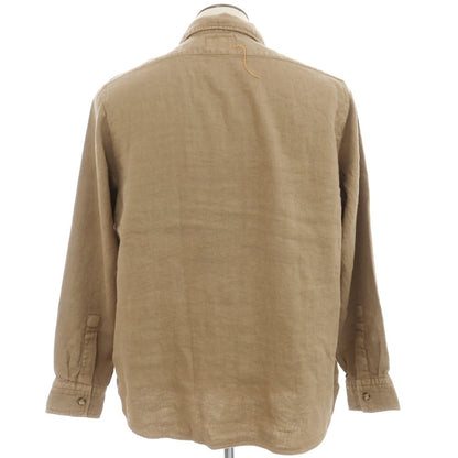 [New] GUY ROVER × FORTELA Linen Shirt Jacket Dark Beige [XL] [Condition Rank N] [Men&