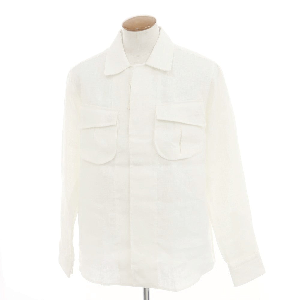 [New] GUY ROVER × FORTELA Linen Shirt Jacket Off-White [M] [Condition Rank N] [Men&