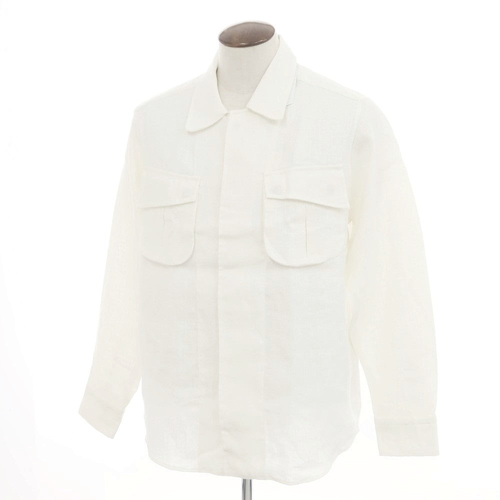 [New] GUY ROVER × FORTELA Linen Shirt Jacket Off-White [L] [Condition Rank N] [Men&