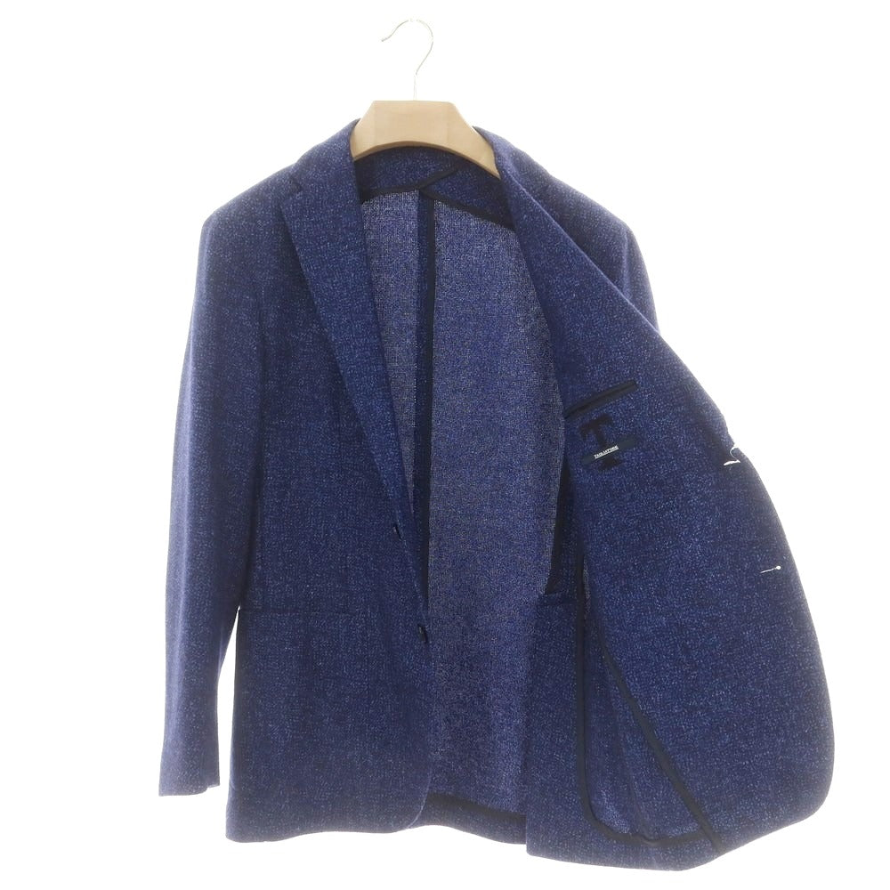 【中古】タリアトーレ TAGLIATORE ウールシルクリネン テーラードジャケット ネイビー【 46 】【 状態ランクB 】【 メンズ 】