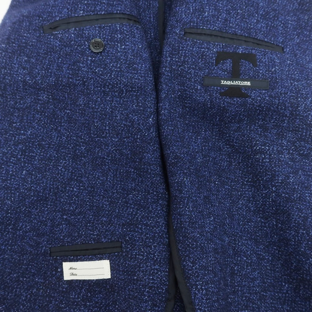 【中古】タリアトーレ TAGLIATORE ウールシルクリネン テーラードジャケット ネイビー【 46 】【 状態ランクB 】【 メンズ 】