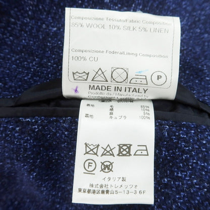 【中古】タリアトーレ TAGLIATORE ウールシルクリネン テーラードジャケット ネイビー【 46 】【 状態ランクB 】【 メンズ 】