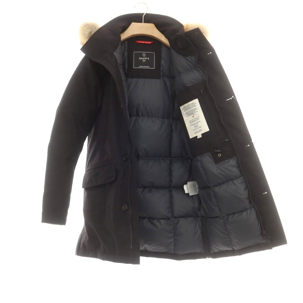 【中古】クオーツ コー QUARTZ Co. JOURNAL STANDARD別注 CHAMPLAIN ダウンコート ブラック【サイズXS】【 状態ランクB 】【 メンズ 】 [DPD]