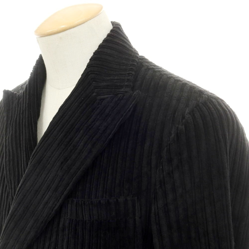 【中古】ザ ジジ THE GIGI コーデュロイ ダブルスーツ ブラック【サイズ44】【 状態ランクC 】【 メンズ 】 [DPD]