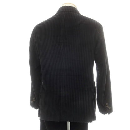 【中古】ザ ジジ THE GIGI コーデュロイ ダブルスーツ ブラック【 44 】【 状態ランクC 】【 メンズ 】