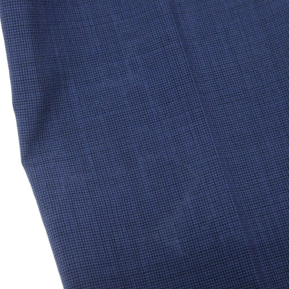 【中古】シンプリシテェ Simplicite ハウンドトゥース ポリエステル セットアップ 2つボタンスーツ ライトネイビー【 上M/下S 】【 状態ランクC 】【 メンズ 】