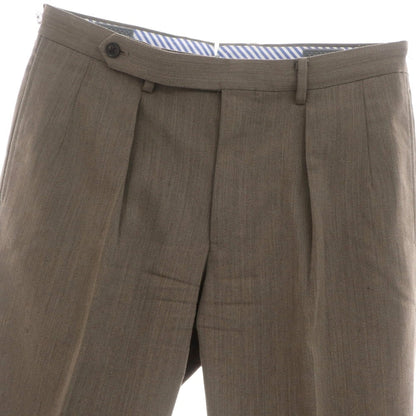 [Used] UNIVERSAL LANGUAGE Wool Dress Slacks Pants Taupe [Size M] [BRW] [A/W] [Condition Rank B] [Men&