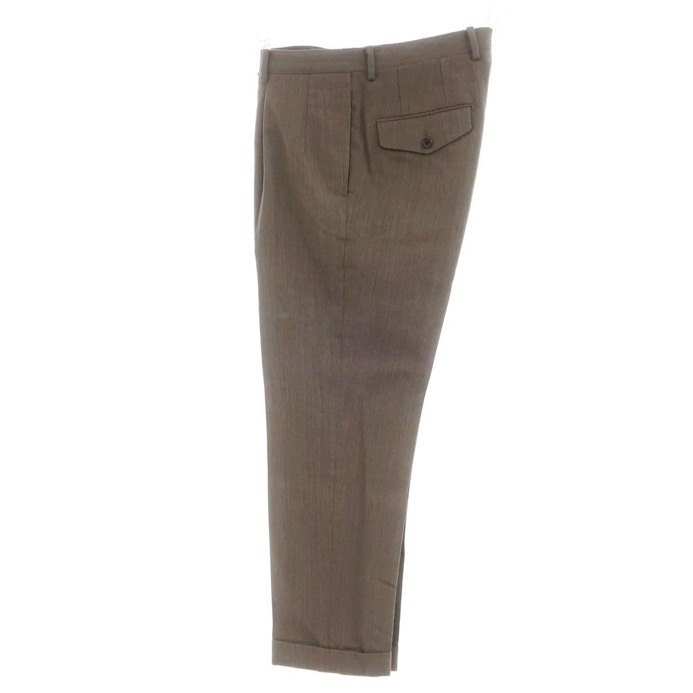 [Used] UNIVERSAL LANGUAGE Wool Dress Slacks Pants Taupe [Size M] [BRW] [A/W] [Condition Rank B] [Men&