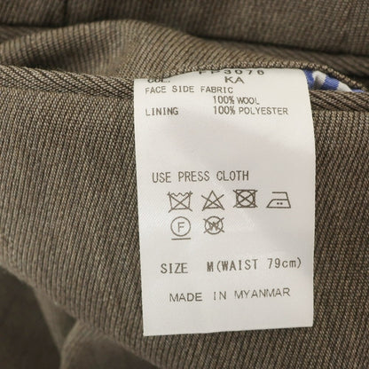 [Used] UNIVERSAL LANGUAGE Wool Dress Slacks Pants Taupe [Size M] [BRW] [A/W] [Condition Rank B] [Men&