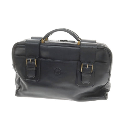 [Used] Giorgio Armani GIORGIO ARMANI Leather Briefcase Black [Condition Rank C] [Men&