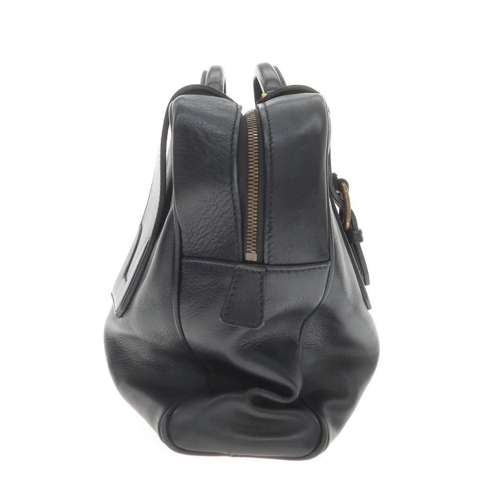 [Used] Giorgio Armani GIORGIO ARMANI Leather Briefcase Black [Condition Rank C] [Men&