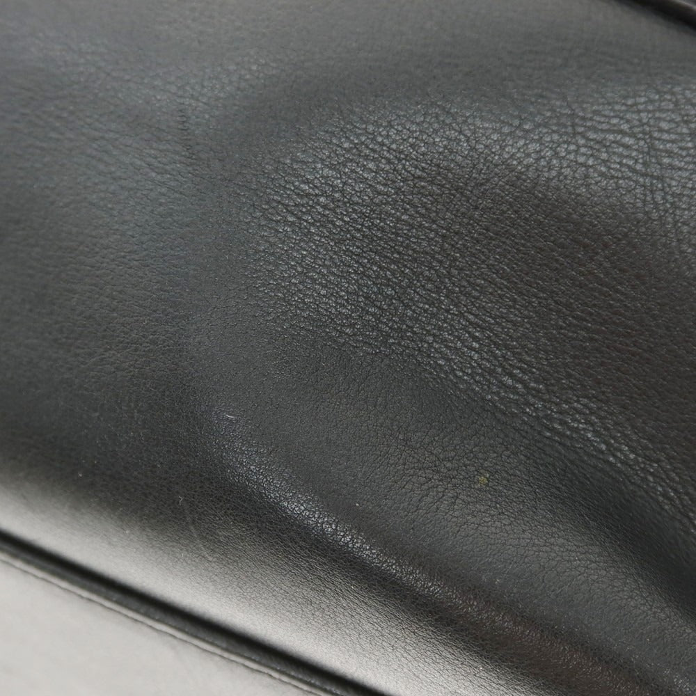 [Used] Giorgio Armani GIORGIO ARMANI Leather Briefcase Black [Condition Rank C] [Men&
