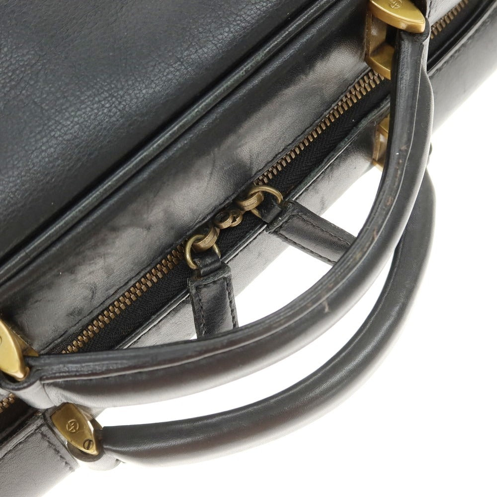 [Used] Giorgio Armani GIORGIO ARMANI Leather Briefcase Black [Condition Rank C] [Men&