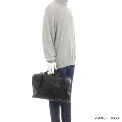 [Used] Giorgio Armani GIORGIO ARMANI Leather Briefcase Black [Condition Rank C] [Men&