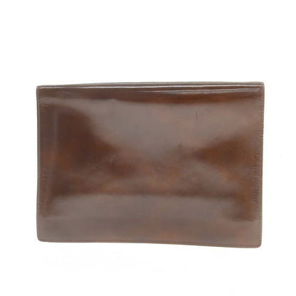 [Used] Dunhill Leather Clutch Bag Brown [Condition Rank C] [Men&